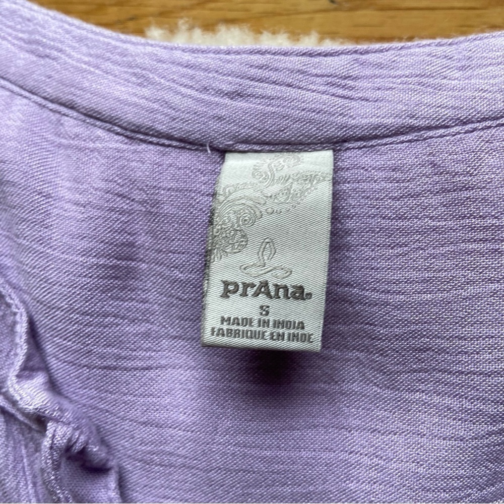 Prana Natasha Crinkled Tunic Bleached Lavender - Picture 3 of 11